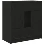 Aparador con cajones y puertas roble negro 70,5x34x74,5 cm de , Aparadores - Ref: Foro24-861842, Precio: 104,34 €, Descuento: %