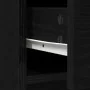 Aparador con cajones y puertas roble negro 70,5x34x74,5 cm de , Aparadores - Ref: Foro24-861842, Precio: 104,34 €, Descuento: %