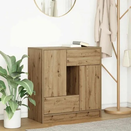 Aparador con cajones y puertas roble artesanal 70,5x34x74,5 cm de , Aparadores - Ref: Foro24-861849, Precio: 98,69 €, Descuen...