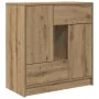 Aparador con cajones y puertas roble artesanal 70,5x34x74,5 cm de , Aparadores - Ref: Foro24-861849, Precio: 98,69 €, Descuen...