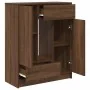 Aparador con cajones y puertas roble marrón 73x31x90 cm de , Aparadores - Ref: Foro24-861856, Precio: 101,36 €, Descuento: %