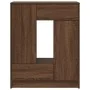 Aparador con cajones y puertas roble marrón 73x31x90 cm de , Aparadores - Ref: Foro24-861856, Precio: 101,36 €, Descuento: %
