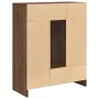 Aparador con cajones y puertas roble marrón 73x31x90 cm de , Aparadores - Ref: Foro24-861856, Precio: 101,36 €, Descuento: %