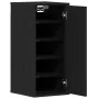 Zapateros 2 uds roble negro 32x35x70 cm madera de ingeniería de , Zapateros y organizadores de calzado - Ref: Foro24-862076, ...