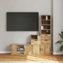 Muebles de TV 4 uds. con almacenaje "ODDA" madera maciza pino de , Muebles TV - Ref: Foro24-3365372, Precio: 213,93 €, Descue...