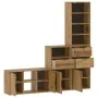Muebles de TV 4 uds. con almacenaje "ODDA" madera maciza pino de , Muebles TV - Ref: Foro24-3365372, Precio: 213,93 €, Descue...