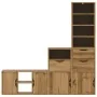 Muebles de TV 4 uds. con almacenaje "ODDA" madera maciza pino de , Muebles TV - Ref: Foro24-3365372, Precio: 213,93 €, Descue...