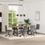 Sillas de comedor 6 unidades cuero sintético gris de , Sillas de comedor - Ref: Foro24-3315713, Precio: 346,42 €, Descuento: %
