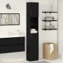 Mueble de baño de madera de roble negro 32x25,5x190 cm de , Muebles de baño - Ref: Foro24-862015, Precio: 79,59 €, Descuento: %