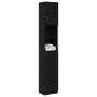 Mueble de baño de madera de roble negro 32x25,5x190 cm de , Muebles de baño - Ref: Foro24-862015, Precio: 79,59 €, Descuento: %