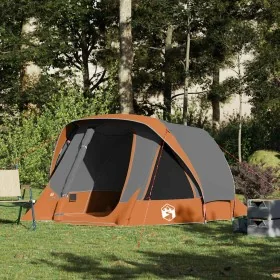 Tienda de campaña para 4 personas impermeable gris y naranja de , Tiendas de campaña - Ref: Foro24-4100666, Precio: 97,89 €, ...