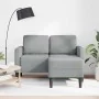 Sofá de 2 plazas con chaise longue en forma L gris claro 125cm by , Sofas - Ref: Foro24-4107061, Price: 231,21 €, Discount: %