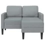 Sofá de 2 plazas con chaise longue en forma L gris claro 125cm by , Sofas - Ref: Foro24-4107061, Price: 231,21 €, Discount: %