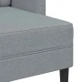 Sofá de 2 plazas con chaise longue en forma L gris claro 125cm by , Sofas - Ref: Foro24-4107061, Price: 231,21 €, Discount: %