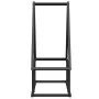 Leñero negro 50x25x60 cm Acero laminado en frío de , Bolsas y soportes de leña - Ref: Foro24-864311, Precio: 30,47 €, Descuen...