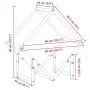 Leñero antracita 50x25x50 cm Acero laminado en frío de , Bolsas y soportes de leña - Ref: Foro24-864277, Precio: 31,46 €, Des...