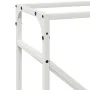 Leñero blanco 40x25x100 cm Acero laminado en frío de , Bolsas y soportes de leña - Ref: Foro24-864332, Precio: 39,52 €, Descu...