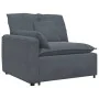 Sofá modular con cojines terciopelo gris oscuro de , Unidades para sofás seccionales - Ref: Foro24-3321160, Precio: 897,93 €,...