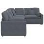 Sofá modular con cojines terciopelo gris oscuro de , Unidades para sofás seccionales - Ref: Foro24-3321160, Precio: 897,93 €,...