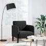Sillón con reposabrazos Terciopelo negro 54 cm de , Sillones - Ref: Foro24-4100583, Precio: 108,02 €, Descuento: %