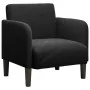 Sillón con reposabrazos Terciopelo negro 54 cm de , Sillones - Ref: Foro24-4100583, Precio: 108,02 €, Descuento: %