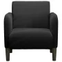 Sillón con reposabrazos Terciopelo negro 54 cm de , Sillones - Ref: Foro24-4100583, Precio: 108,02 €, Descuento: %
