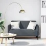 Sofá Loveseat gris oscuro 109 cm terciopelo de , Sofás - Ref: Foro24-4100588, Precio: 174,35 €, Descuento: %