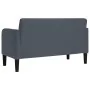 Sofá Loveseat gris oscuro 109 cm terciopelo de , Sofás - Ref: Foro24-4100588, Precio: 174,35 €, Descuento: %