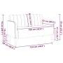 Sofá Loveseat gris oscuro 109 cm terciopelo de , Sofás - Ref: Foro24-4100588, Precio: 174,35 €, Descuento: %