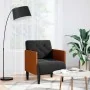 Sillón con reposabrazos Terciopelo negro 55 cm de , Sillones - Ref: Foro24-4100597, Precio: 145,31 €, Descuento: %