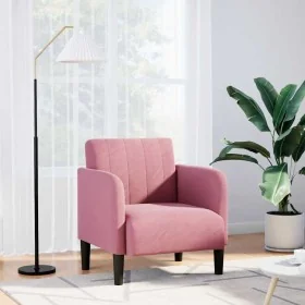Sillón con reposabrazos terciopelo rosa 54 cm de , Sillones - Ref: Foro24-4100581, Precio: 118,14 €, Descuento: %