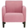 Sillón con reposabrazos terciopelo rosa 54 cm de , Sillones - Ref: Foro24-4100581, Precio: 118,14 €, Descuento: %