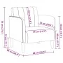 Sillón con reposabrazos terciopelo rosa 54 cm de , Sillones - Ref: Foro24-4100581, Precio: 118,14 €, Descuento: %
