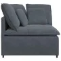 Sofá modular de esquina con cojines gris oscuro 100 cm de , Unidades para sofás seccionales - Ref: Foro24-4104460, Precio: 21...