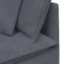 Sofá modular de esquina con cojines gris oscuro 100 cm de , Unidades para sofás seccionales - Ref: Foro24-4104460, Precio: 21...