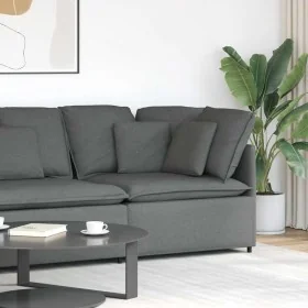 Sofá modular de esquina con cojines gris oscuro 100 cm de , Unidades para sofás seccionales - Ref: Foro24-4104448, Precio: 21...