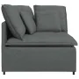 Sofá modular de esquina con cojines gris oscuro 100 cm by , Unidades para sofás seccionales - Ref: Foro24-4104448, Price: 214...