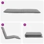 Tumbona plegable gris 175x54x8,5 cm tejido oxford de , Tumbonas - Ref: Foro24-4019747, Precio: 82,66 €, Descuento: %