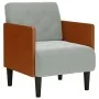 Sillón con reposabrazos Terciopelo Gris Claro 55 cm de , Sillones - Ref: Foro24-4100595, Precio: 145,97 €, Descuento: %
