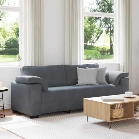 Sofá de 3 plazas de terciopelo gris oscuro 178 cm de , Sofás - Ref: Foro24-4105278, Precio: 291,80 €, Descuento: %