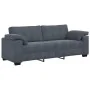 Sofá de 3 plazas de terciopelo gris oscuro 178 cm de , Sofás - Ref: Foro24-4105278, Precio: 291,80 €, Descuento: %