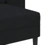 Sofá de 2 plazas con chaise longue en forma L negra 125cm de , Sofás - Ref: Foro24-4107063, Precio: 259,81 €, Descuento: %