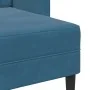 Sofá 2 plazas con chaise longue en forma L azul 125 cm de , Sofás - Ref: Foro24-4107068, Precio: 211,92 €, Descuento: %