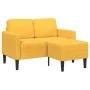 Sofá 2 plazas con chaise longue en forma L amarillo claro 125cm von , Sofas - Ref: Foro24-4107082, Preis: 237,04 €, Rabatt: %