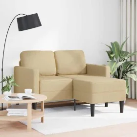 Sofá de 2 plazas con chaise longue en forma L verde gris 125 cm de , Sofás - Ref: Foro24-4107080, Precio: 213,09 €, Descuento: %