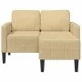 Sofá de 2 plazas con chaise longue en forma L verde gris 125 cm de , Sofás - Ref: Foro24-4107080, Precio: 213,09 €, Descuento: %