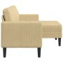 Sofá de 2 plazas con chaise longue en forma L verde gris 125 cm de , Sofás - Ref: Foro24-4107080, Precio: 213,09 €, Descuento: %
