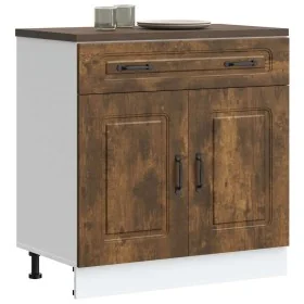 Mueble bajo de cocina Kalmar de madera ingeniería roble ahumado de , Armarios de cocina - Ref: Foro24-853502, Precio: 101,28 ...
