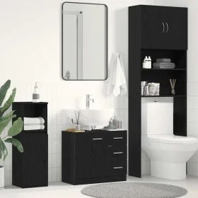 Mueble para lavabo de roble negro 63x30x54 cm de , Muebles de baño - Ref: Foro24-862022, Precio: 82,33 €, Descuento: %