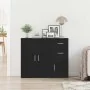 Aparador roble negro 91x29,5x75 cm madera de ingeniería de , Aparadores - Ref: Foro24-862003, Precio: 93,25 €, Descuento: %